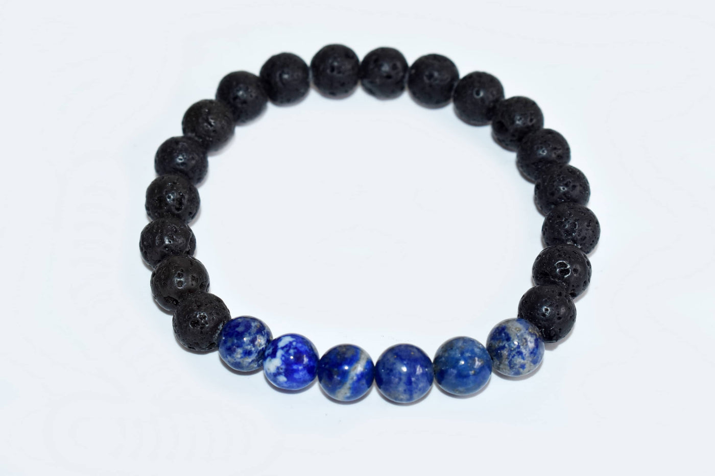 Lava Diffuser Bracelet, Lava with Lapis Lazuli Beads Diffuser Jewelry, Aromatherapy, Essential Oil Bracelet, Spiritual Gift, Yoga Gift for Her,