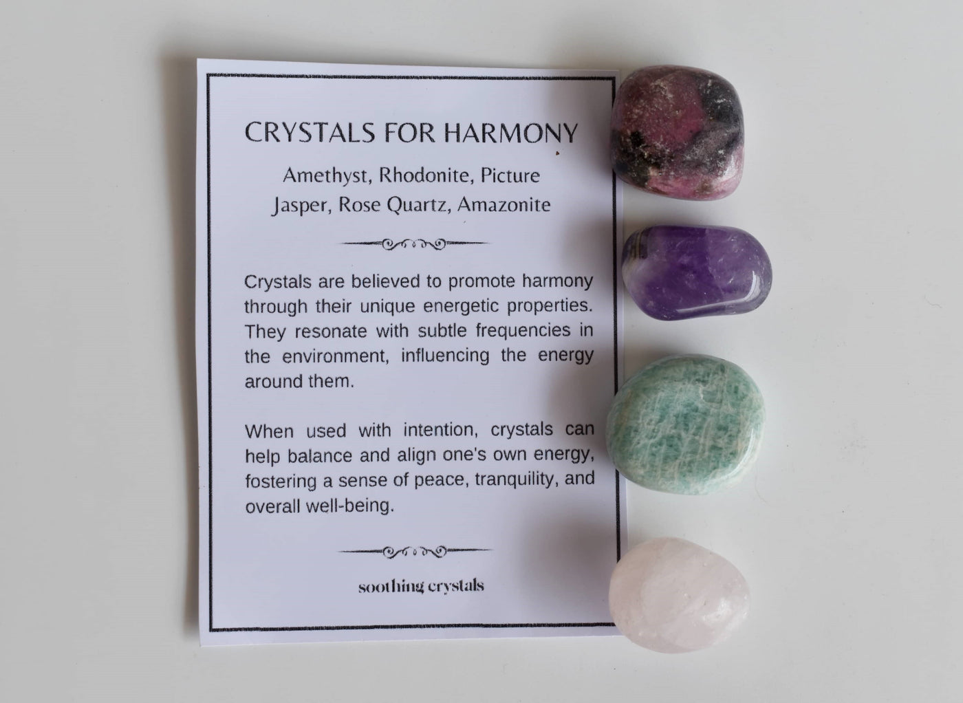 Inspire HARMONY Crystal Kit, Gemstone Tumble Kit, Harmony Crystal Gift Set