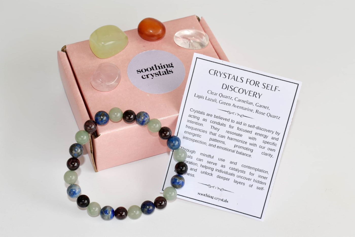 Encourages SELF-DISCOVERY Crystal Kit, Gemstone Tumble Kit, Self-Discovery Crystal Gift Set