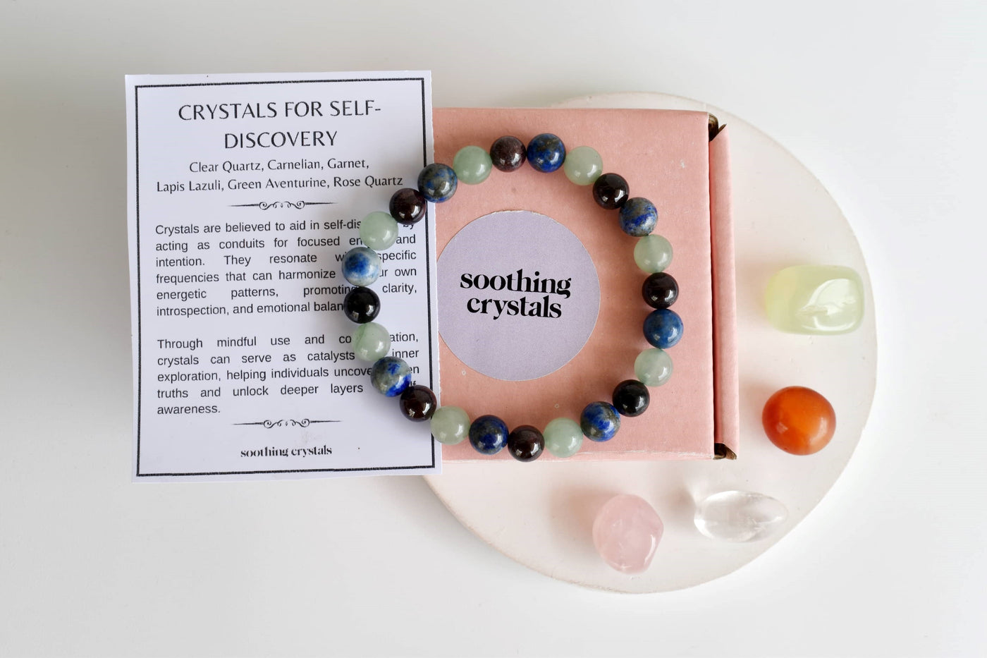 Encourages SELF-DISCOVERY Crystal Kit, Gemstone Tumble Kit, Self-Discovery Crystal Gift Set