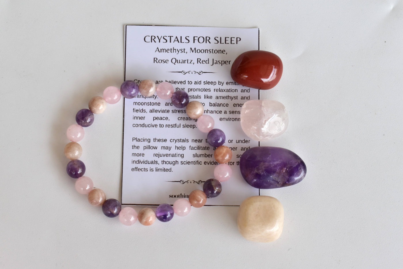 Improve SLEEP Crystal Kit, Gemstone Tumble Kit, Sleep Crystal Gift Set