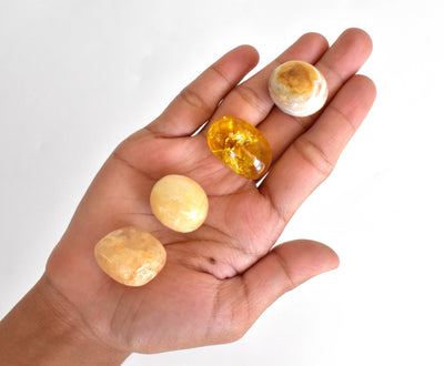 SOLAR PLEXUS Chakra Crystals Kit, Chakra's Stones Tumbled Set, Chakra's Gift