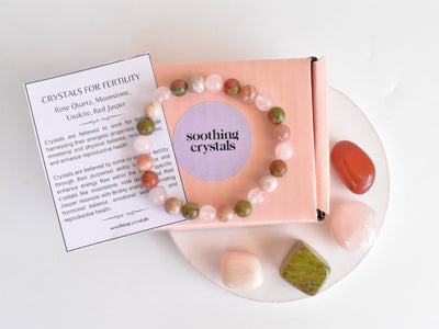 Balancing FERTILITY Crystal Kit, Gemstone Tumble Kit, Fertility Crystal Gift Set