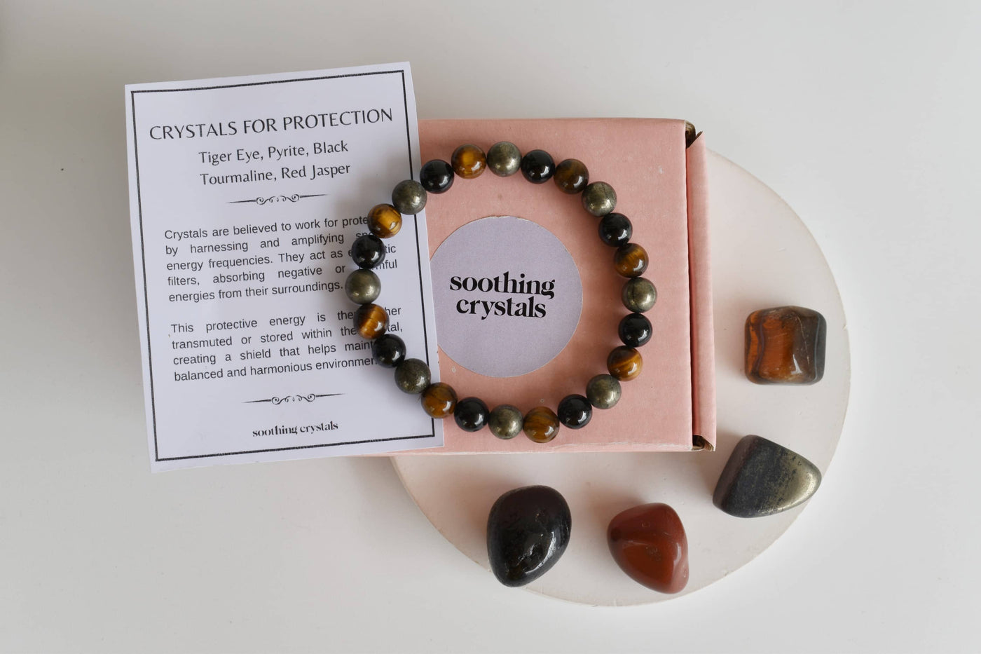 PROTECTION Crystal Kit, Gemstone Tumble Kit, Protection Crystal Gift Set