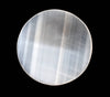 3 inches Selenite Plate, White Round Plain Selenite Charging Plate