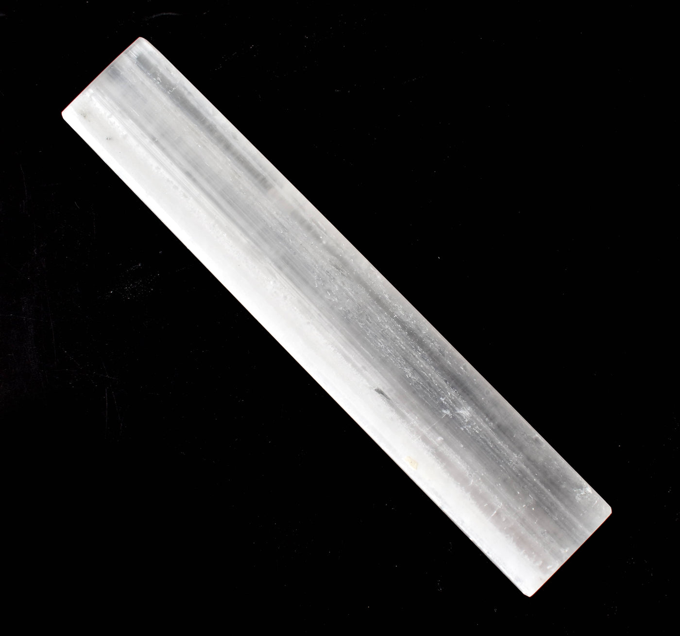 6" Selenite Charging Plate, Polished Selenite Crystal Slab