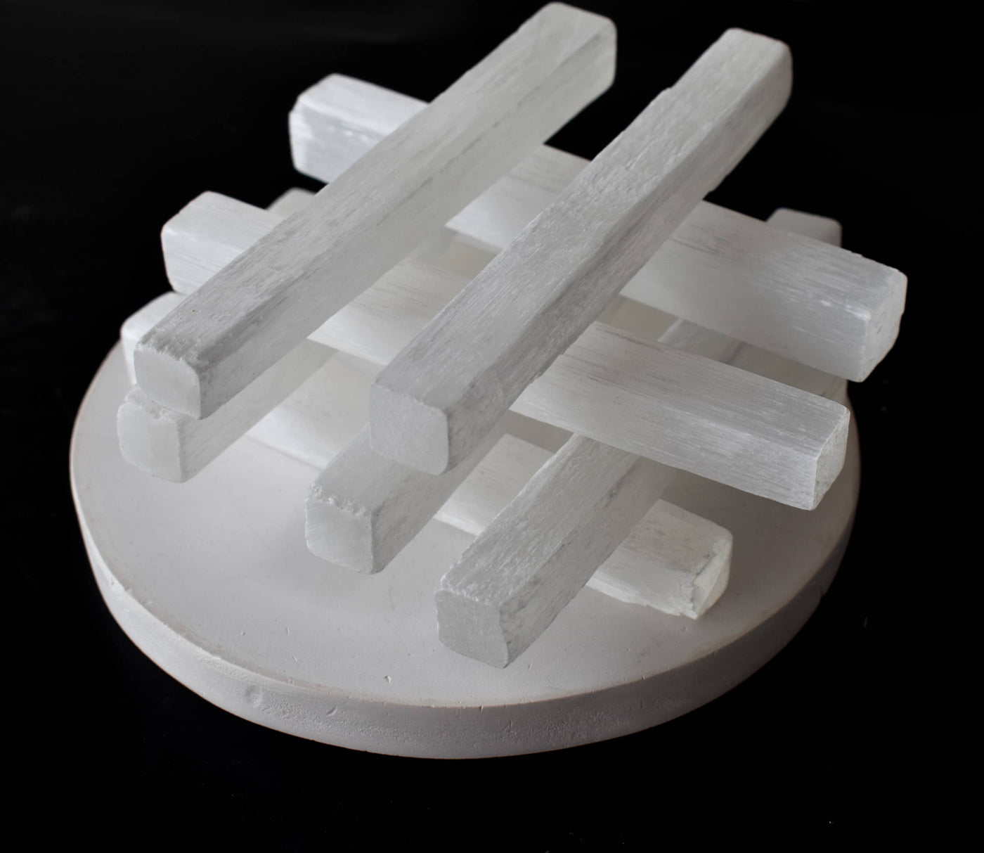 4" Selenite Healing Logs Selenite Sticks, Selenite Logs