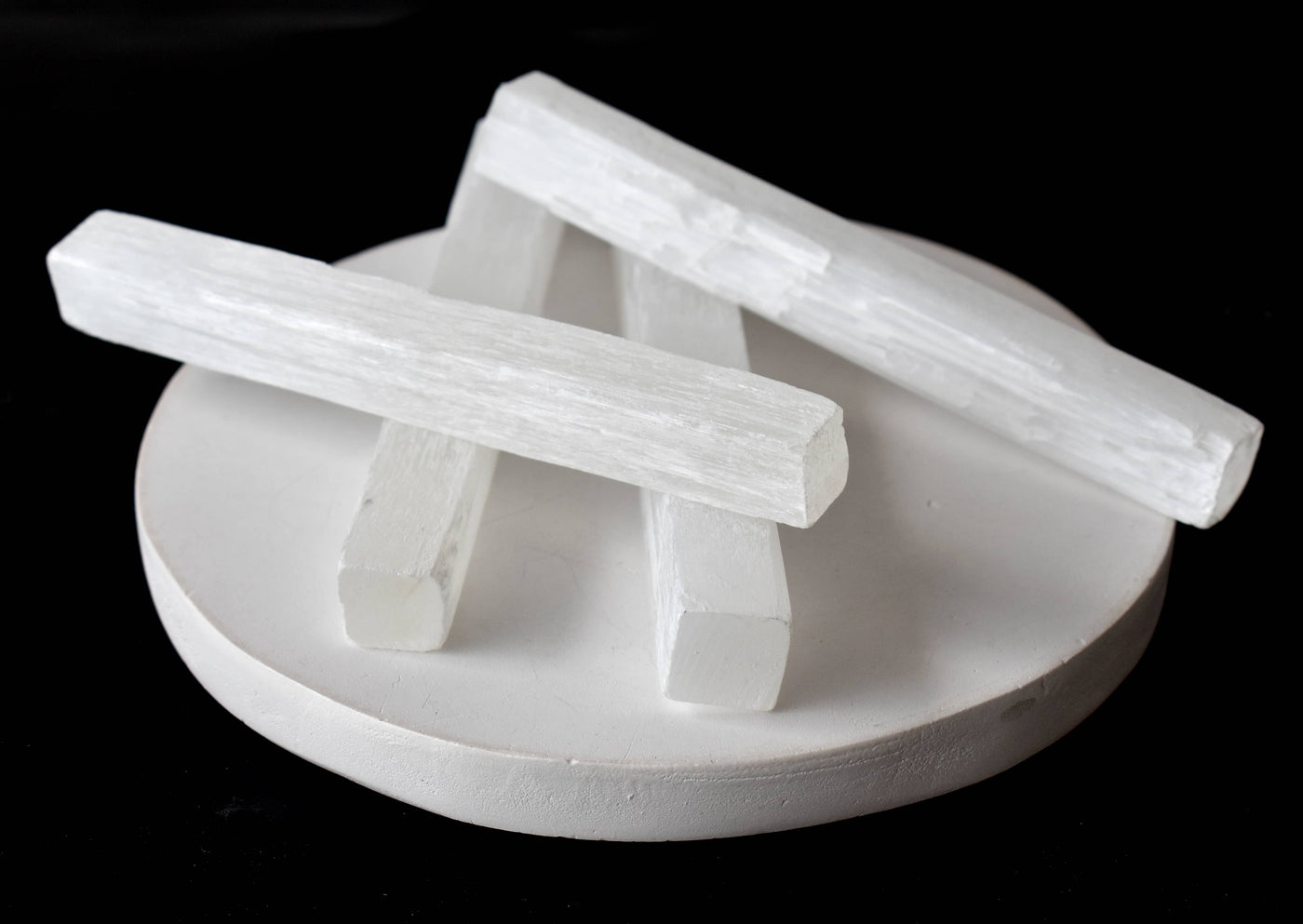 4" Selenite Healing Logs Selenite Sticks, Selenite Logs