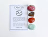 CANCER Zodiac Crystal Kit, CANCER Birthstones Tumbled Stone Set, Cancer Gifts