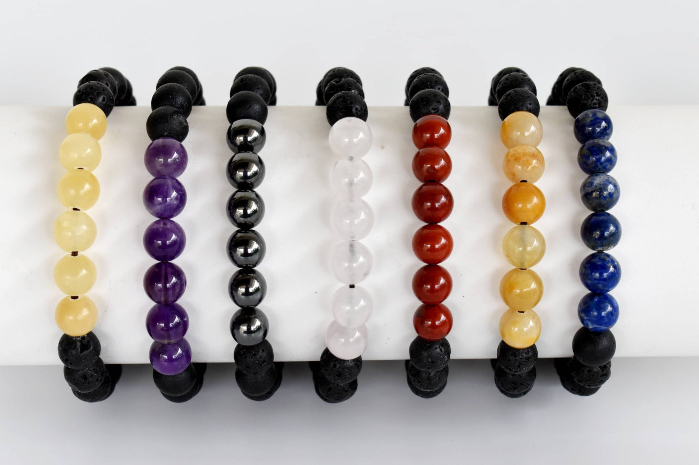 7 Chakra Diffuser Bracelet, Lava with 7 Chakra's Cruystals Beads Diffuser Jewelry, Aromatherapy, Essential Oil Bracelet, Spiritual Gift, Yoga Gift for Her,