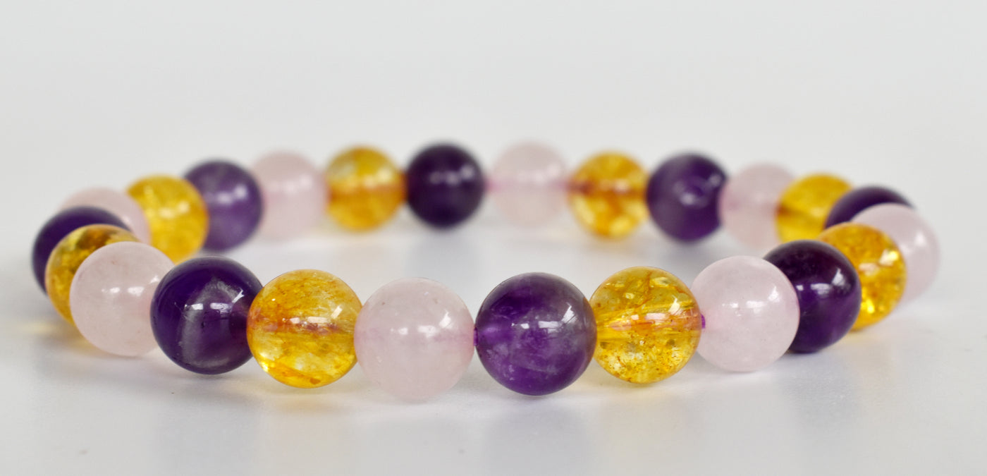 Promoting EMOTIONAL HEALING Bracelet Crystal Bracelet (Protection and Vitality)