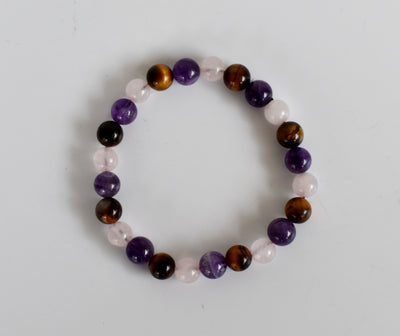 Calming ANXIETY Crystal Bracelet (Calm, Protection, Positivity)