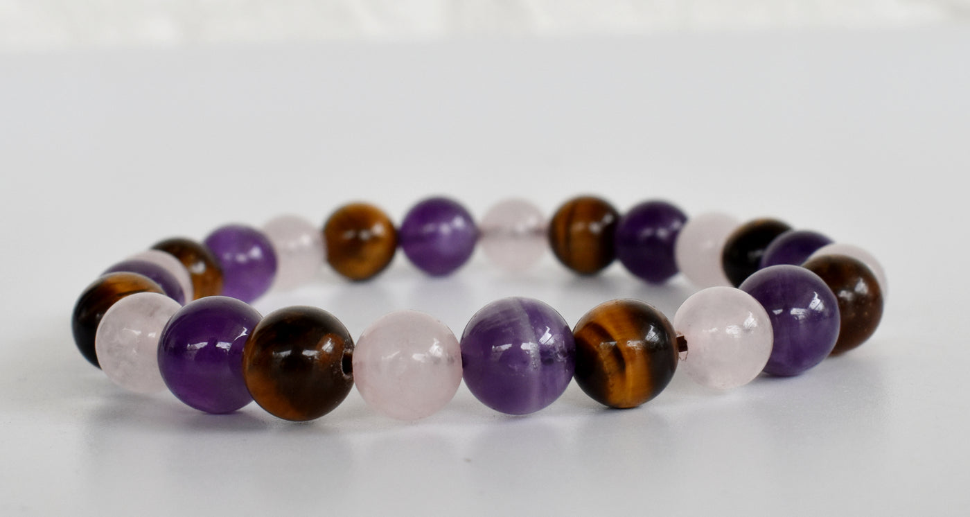 Calming ANXIETY Crystal Bracelet (Calm, Protection, Positivity)