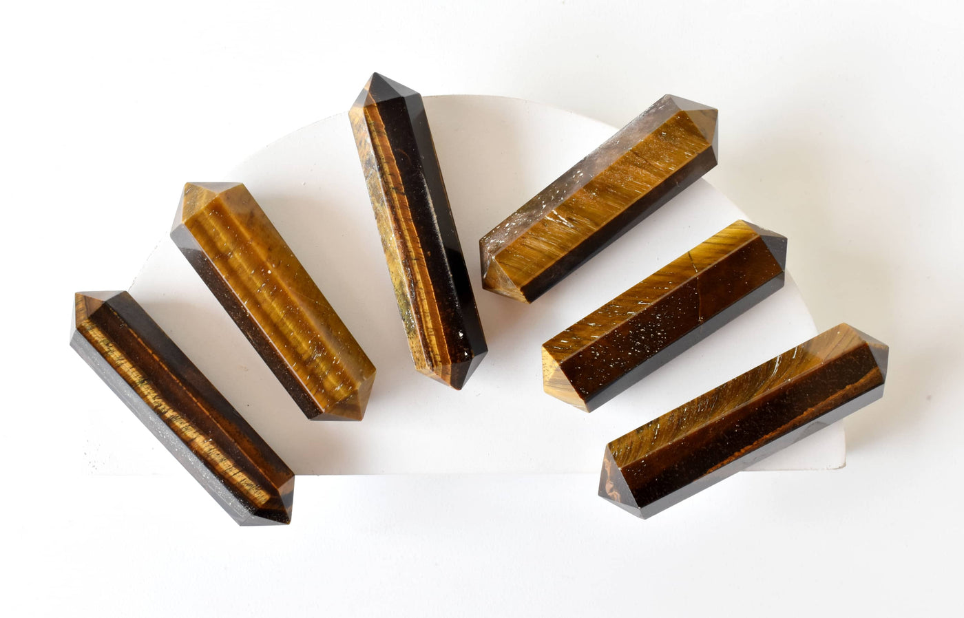 Tiger Eye Point Pencils (Spiritual Stability and Self-Confidence)