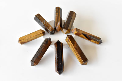 Tiger Eye Point Pencils (Spiritual Stability and Self-Confidence)