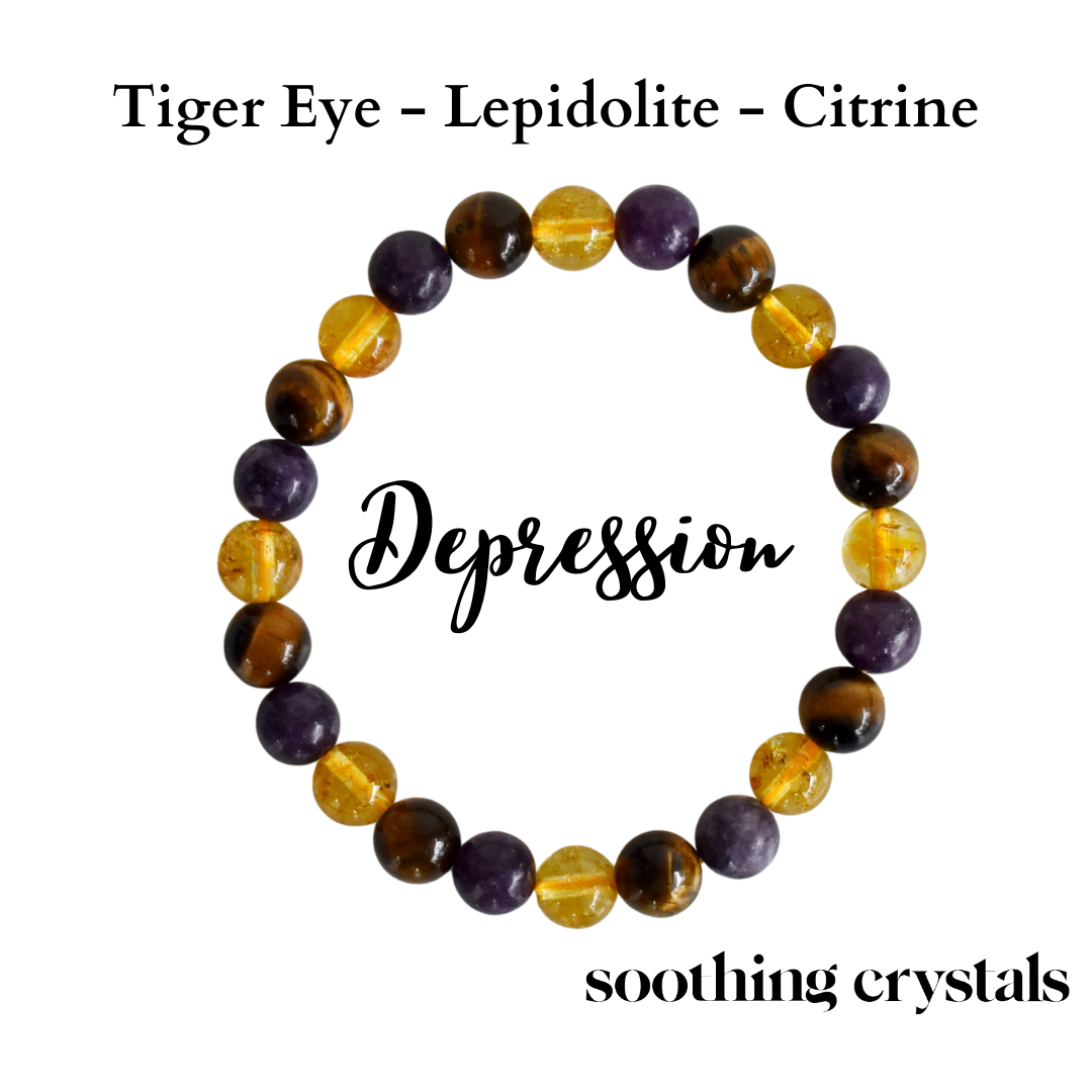 Soothing and Reducing DEPRESSION Crystal Bracelet