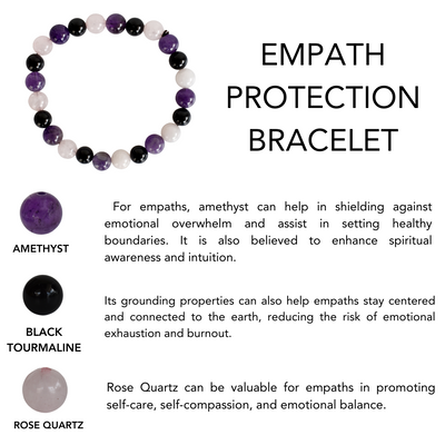 Promoting EMPATH PROTECTION Crystal Bracelet (Creativity and Empathy)