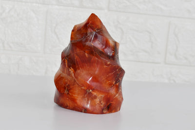 Polished Carnelian  Freeform Crystal (Courage  and Confidence )