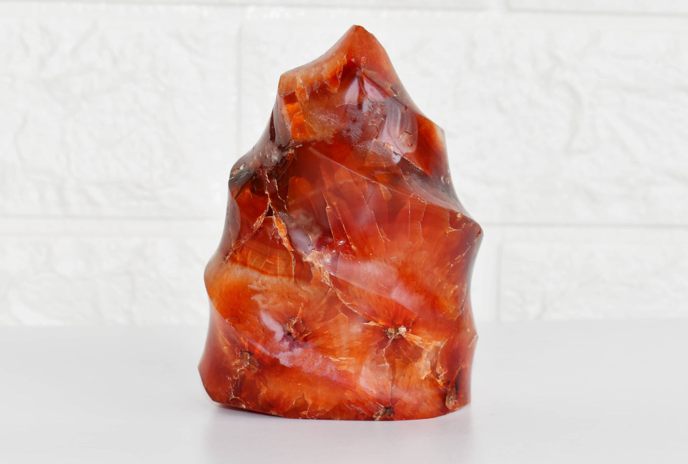 Polished Carnelian  Freeform Crystal (Courage  and Confidence )