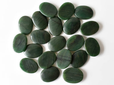 Green Jade Pocket Stones (wisdom and balance)