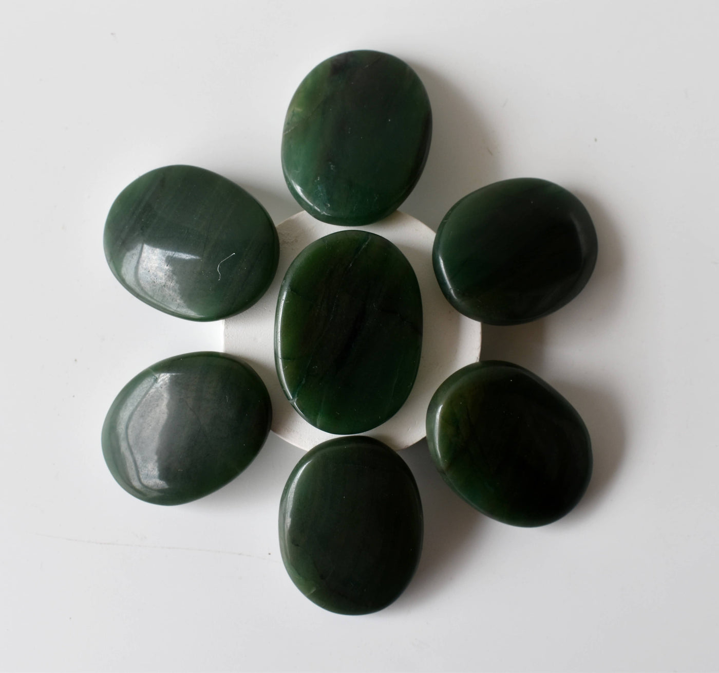 Green Jade Pocket Stones (wisdom and balance)