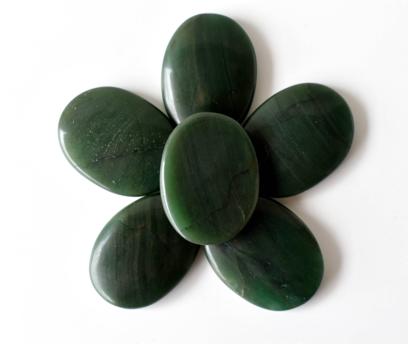 Green Jade Pocket Stones (wisdom and balance)