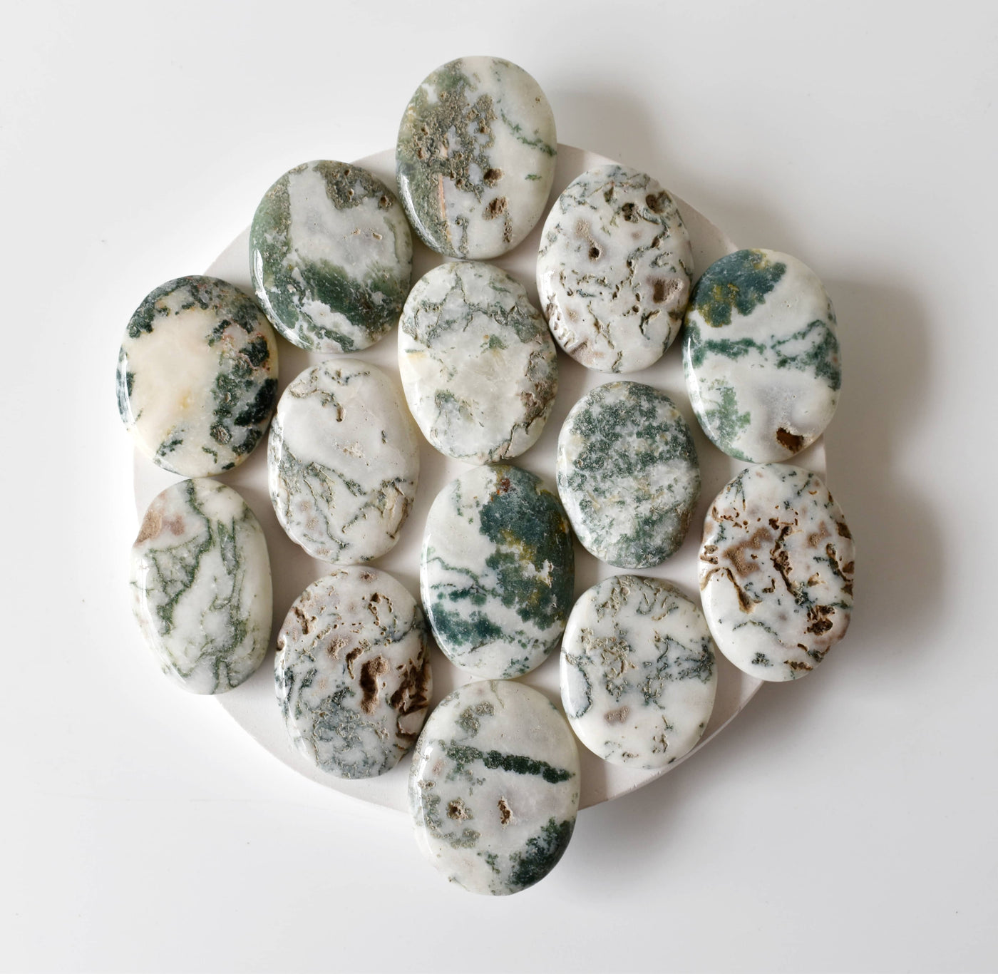 Tree Agate Pocket Stones (Trust and Self-Discipline)