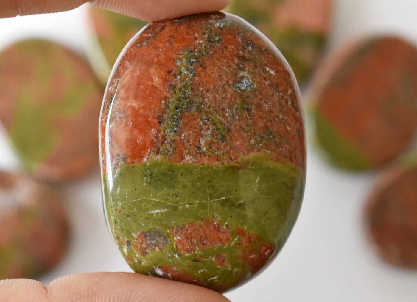 Unakite Pocket Stones (Generosity and Joy)