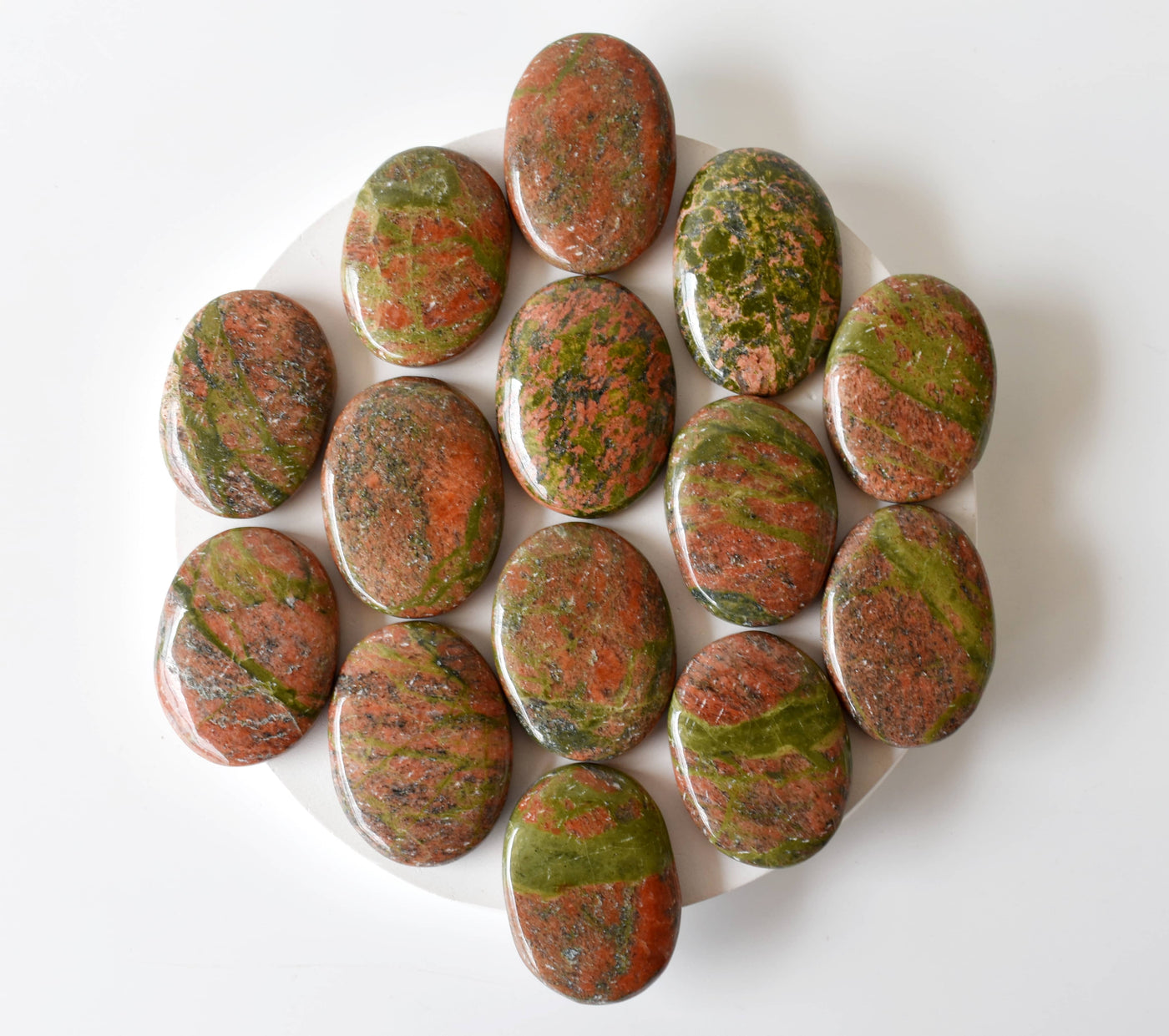 Unakite Pocket Stones (Generosity and Joy)