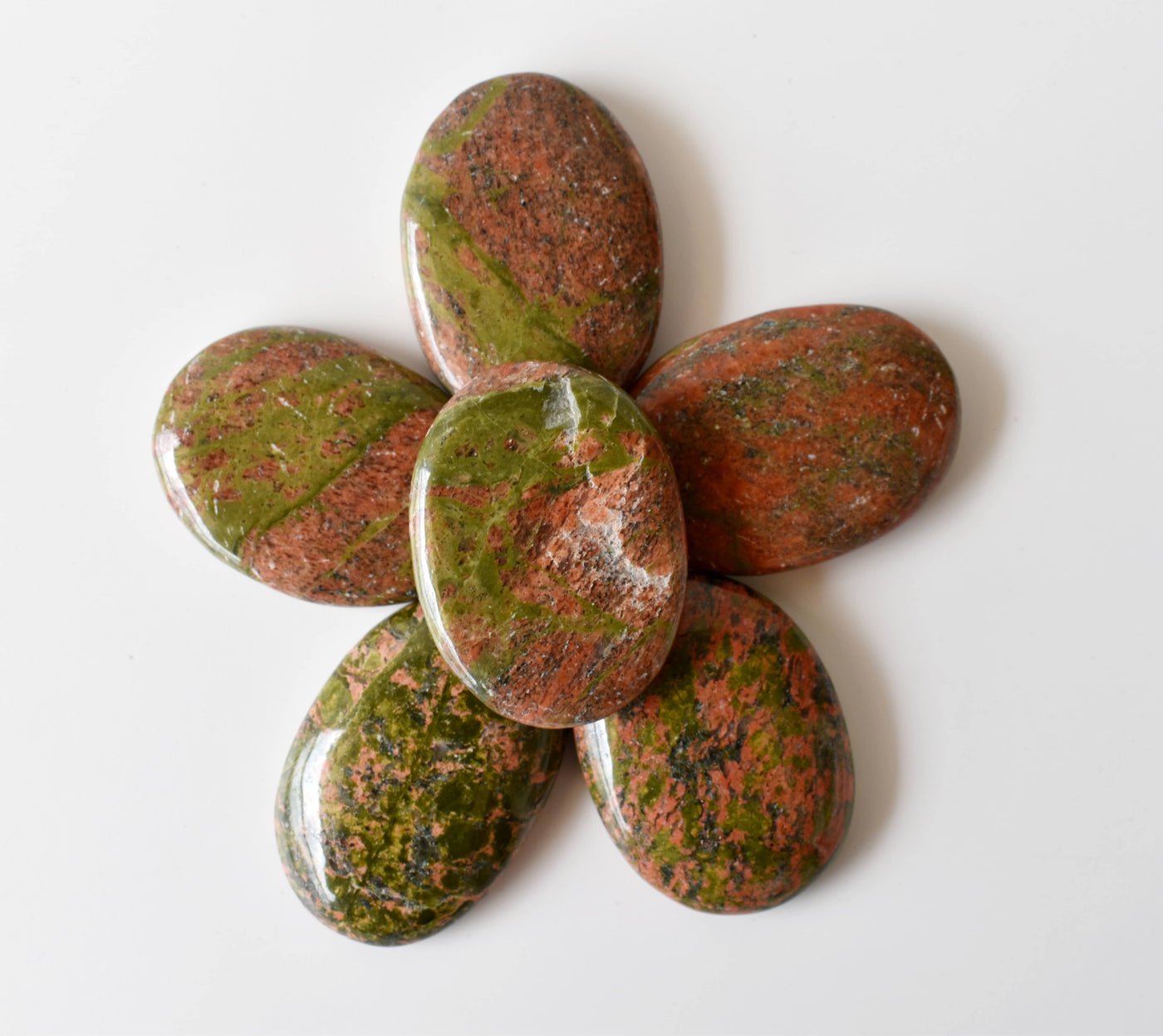 Unakite Pocket Stones (Generosity and Joy)