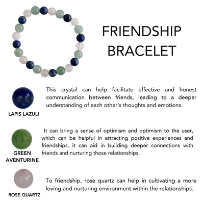 Strengthen and Foster FRIENDSHIP Crystal Bracelet (Communication and Compassion)