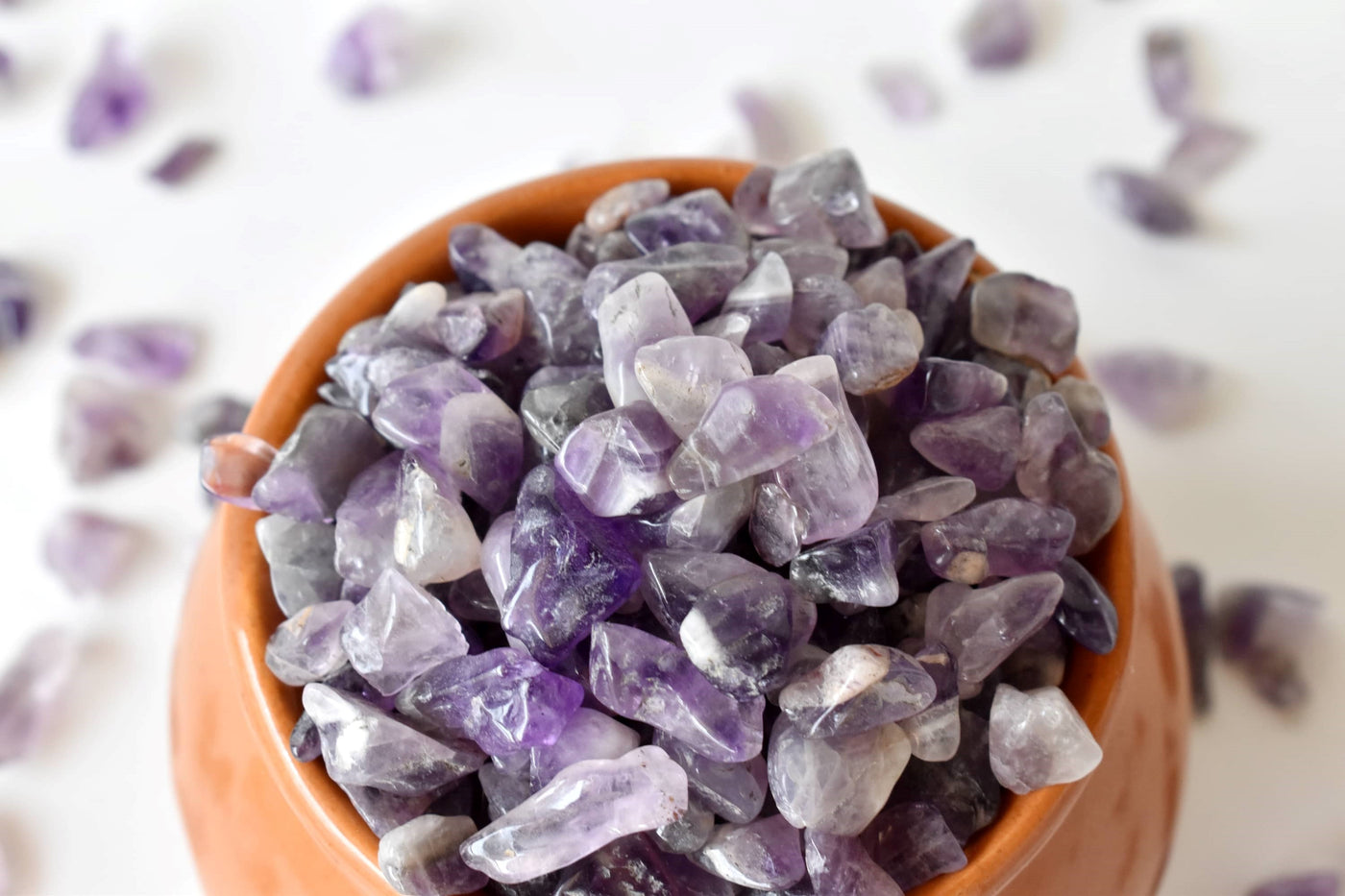 Amethyst Gemstone Chips (Relieves Stress and Strain)