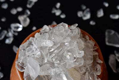 Crystal Quartz Gemstone Chips (Meditation and Restorative Work)