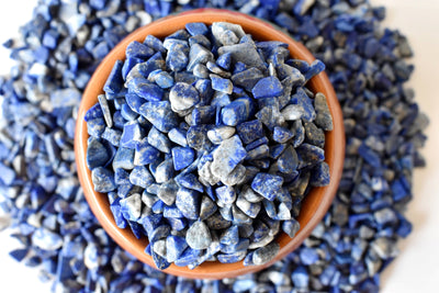 Lapis Lazuli Gemstone Chips (Meditation and Health Exercises)