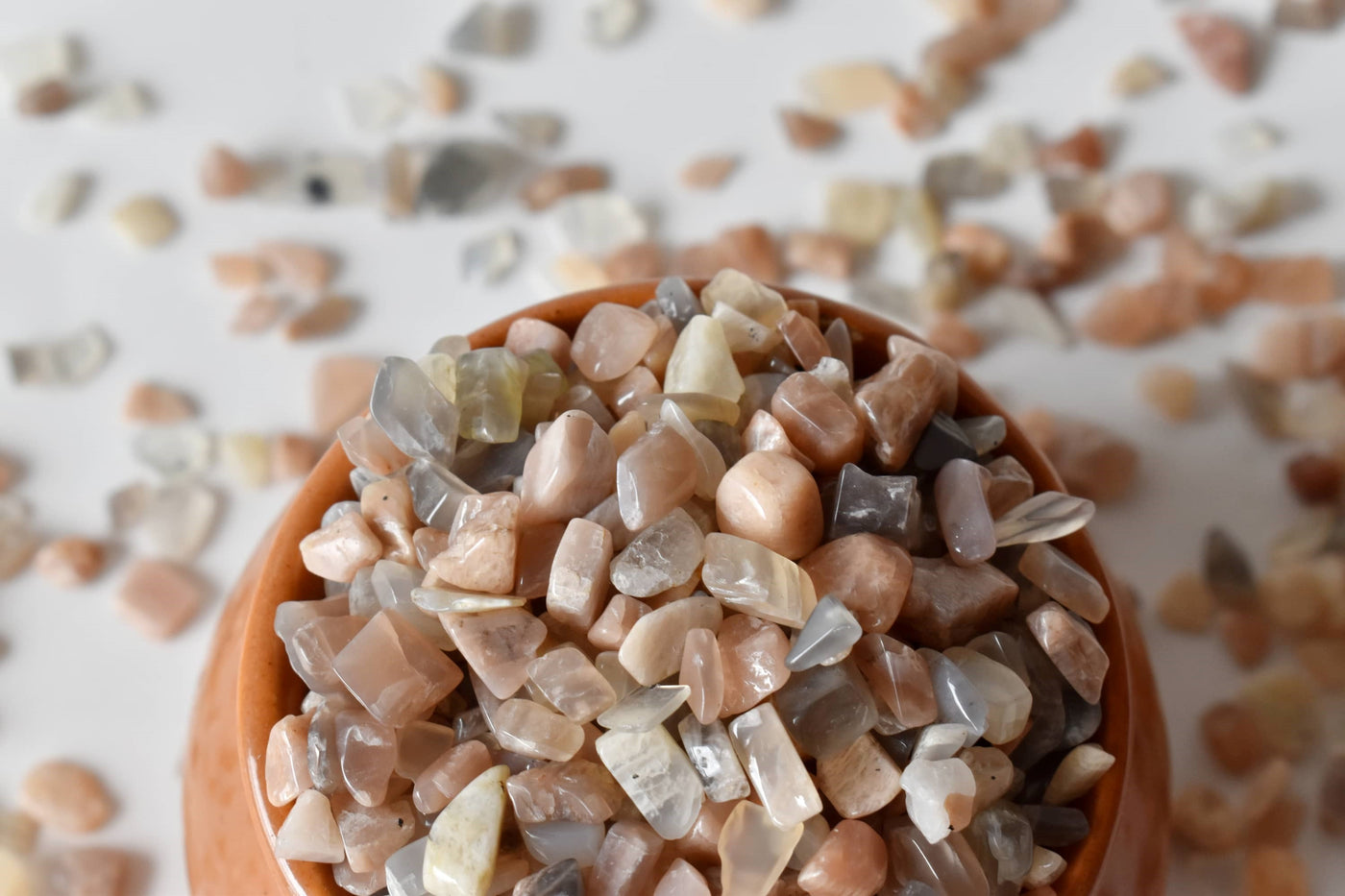 Multi Moonstone Gemstone Chips (Encourage Lucid Dreaming and Promote Emotional Openness To New Enjoyments)