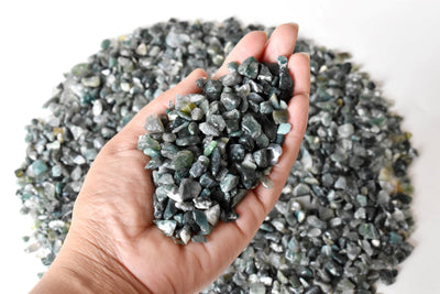 Moss Agate Gemstone Chips (Cleanses The Circulatory and Elimination Systems)