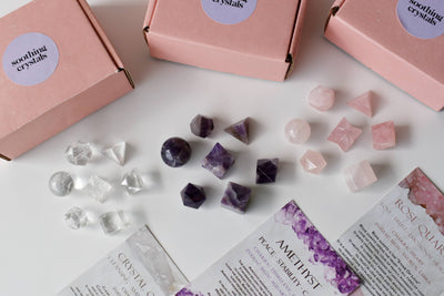 Rose Quartz Geometry Set (Relaxation  and Love )