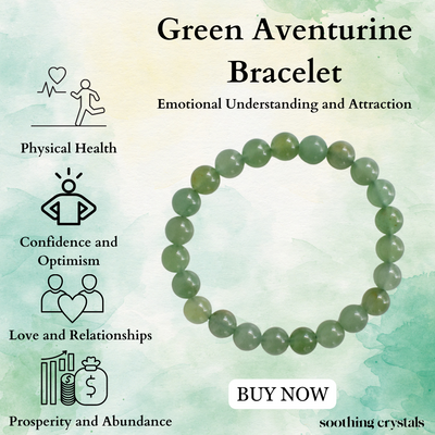 Green Aventurine Bracelet (Emotional Understanding and Attraction)