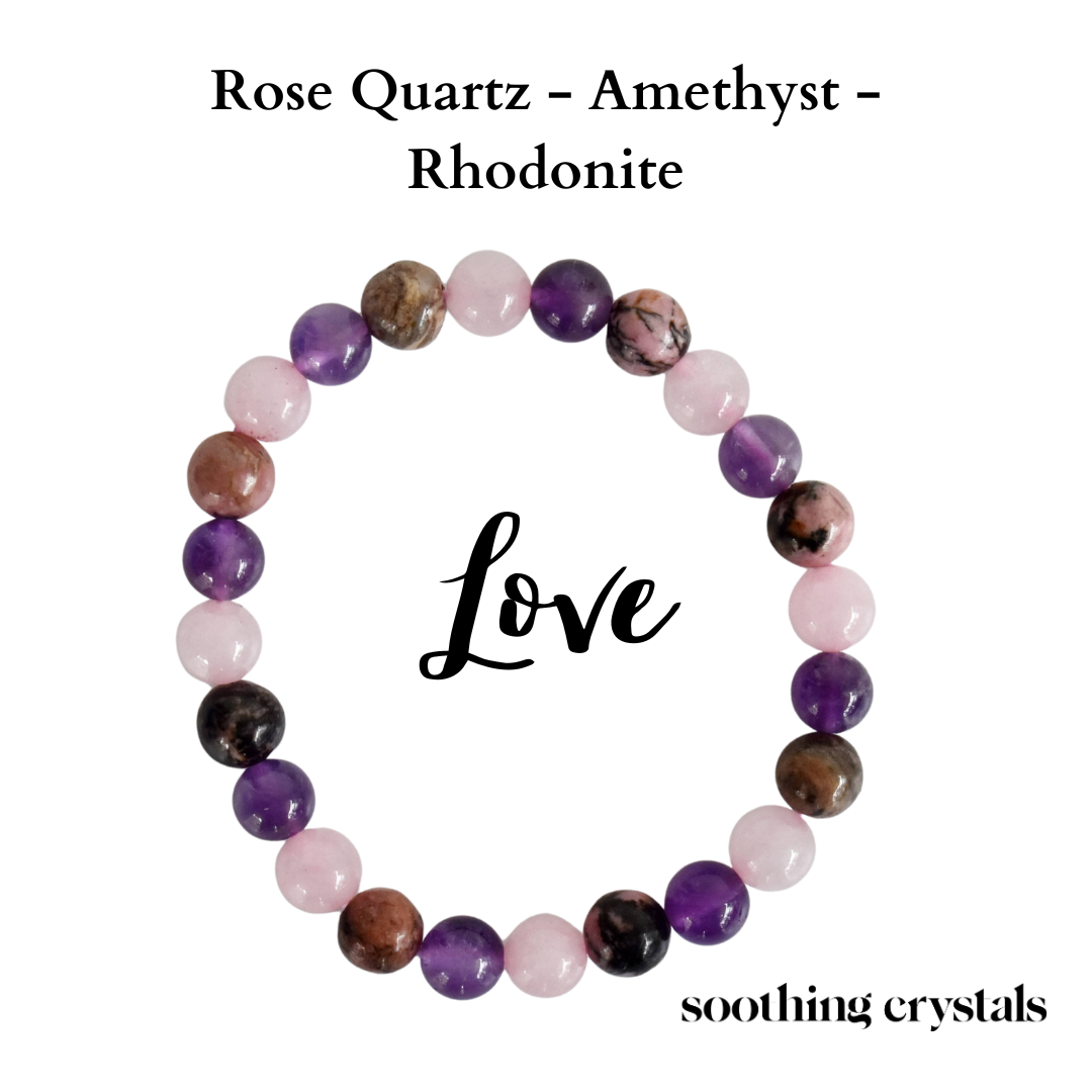 Attracting LOVE Crystal Bracelet (Enhances, Compassion, Connection)