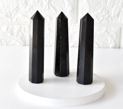 Black Tourmaline Tower Point (Balance and Security)