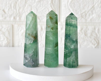 Green Fluorite Tower Point (Spiritual Awakening and Personal Growth)