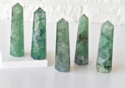 Green Fluorite Tower Point (Spiritual Awakening and Personal Growth)