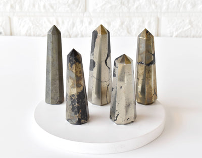 Pyrite Tower Point (Creativity and Strength)