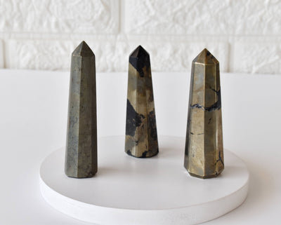 Pyrite Tower Point (Creativity and Strength)