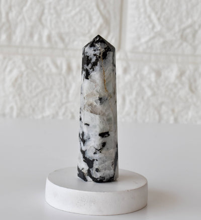 Rainbow Moonstone Tower Point (Creativity and Compassion)