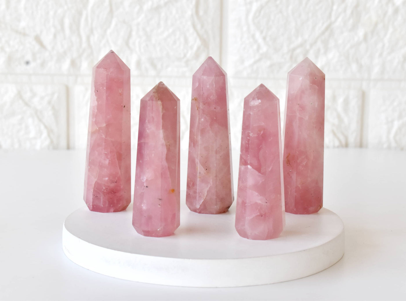 Rose Quartz Tower Point (Self-Love and Friendship)