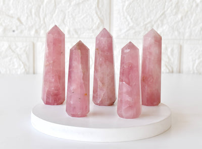 Rose Quartz Tower Point (Self-Love and Friendship)