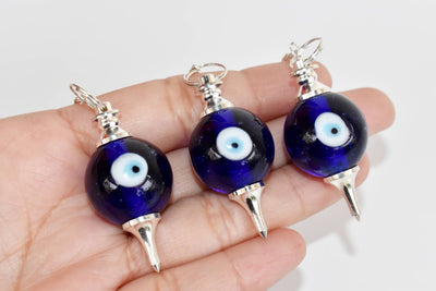 Evil Eye Crystal Pendulums, Crystal Ball Pendulums