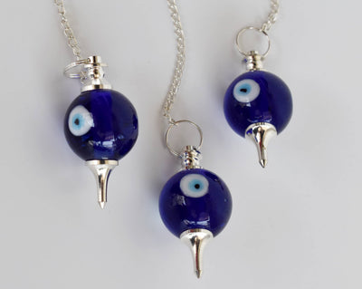 Evil Eye Crystal Pendulums, Crystal Ball Pendulums