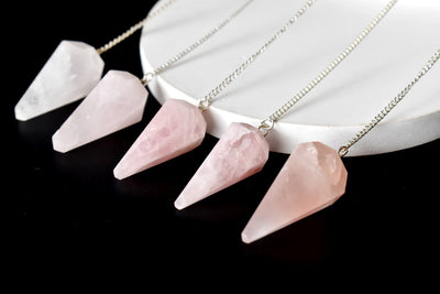 Rose Quartz Pendulum (Creativity and Empathy )